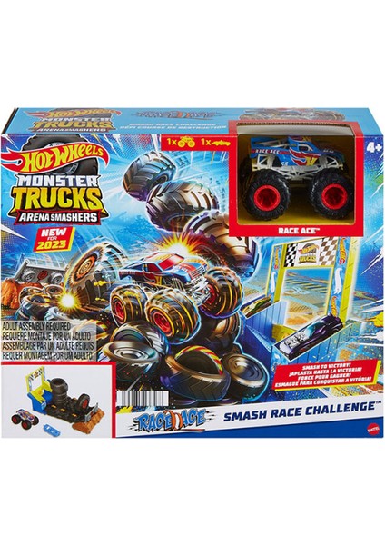 Monster Trucks Arenada Mücadeleye Başlangıç Setleri HNB87 HNB89 Race Ace Smash Race Challenge