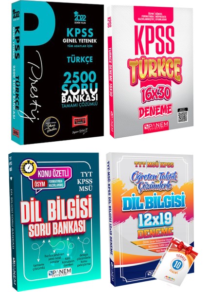 KPSS Türkçe Soru Bankası+Panem Türkçe Deneme+Dil Bil Sb+Dil Bil Deneme+D Dükkanı 10 Deneme