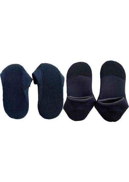 2 Çift 3mm Neopren Tüplü Dalış Çorapları Su Geçirmez Yüzme Botu Yetişkin Boyutu S (Yurt Dışından)