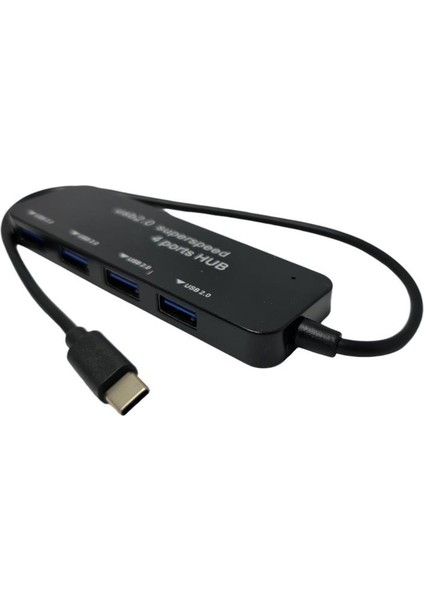 Nivatech Typec - 4port USB 2.0 Çoklayıcı USB Hub
