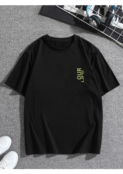 Our Life Baskılı Oversize T-Shirt fiyatları