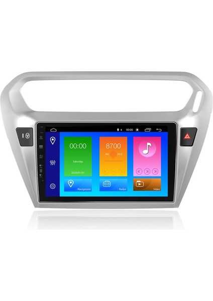 Peugeot 301 Android 10 Carplay Özellikli Navigasyon Multimedya Ekran 2gb RAM+16GB HDD NAV-9975