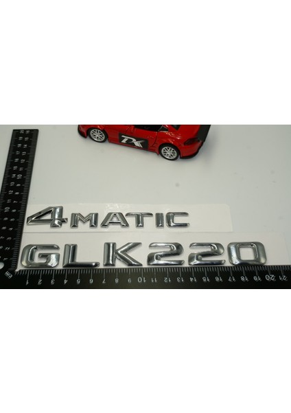 Benz Glk 220 4matic Bagaj Krom Metal 3m 3D Yazı Logo