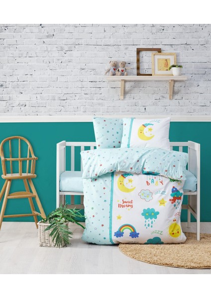 Tatlı Rüyalar Mint Bebek Nevresim Takımı