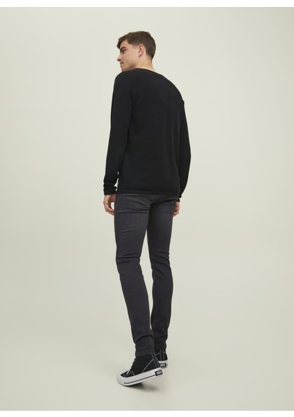 Normal Bel Dar Siyah Erkek Denim Pantolon Jjılıam Jjevan Jos 359 80SPS Noos