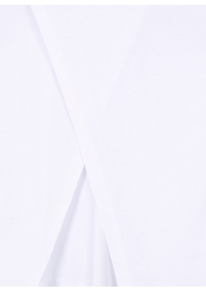 Düz Beyaz Kız Çocuk T-Shirt 3SKG10123AK modelleri