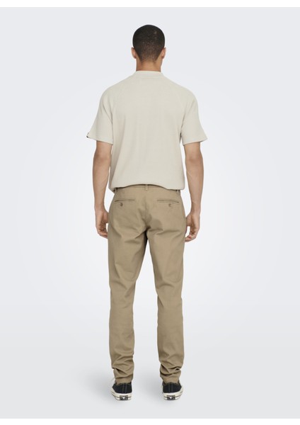 Dar Açık Kahve Erkek Chino Pantolon 22016775_ONSCAM Chıno Pk 6775 fiyatları