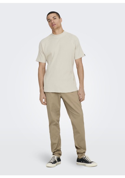 Dar Açık Kahve Erkek Chino Pantolon 22016775_ONSCAM Chıno Pk 6775 fırsatları