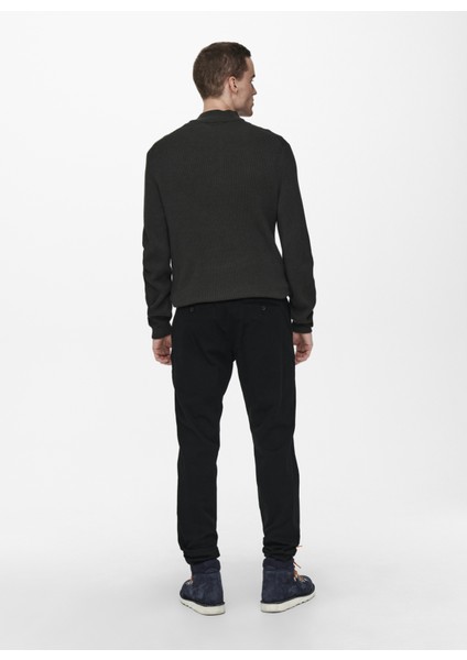 Dar Siyah Erkek Chino Pantolon 22016775_ONSCAM Chıno Pk 6775 indirimleri
