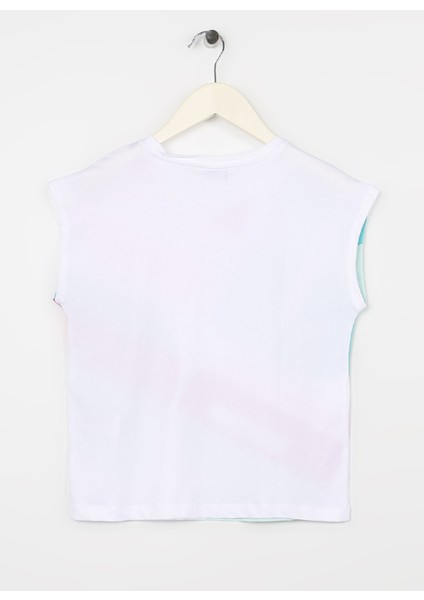 Baskılı Beyaz Kız Çocuk T-Shirt Perde fiyatları