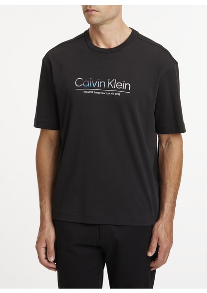 Bisiklet Yaka Siyah Erkek T-Shirt K10K111133BEH