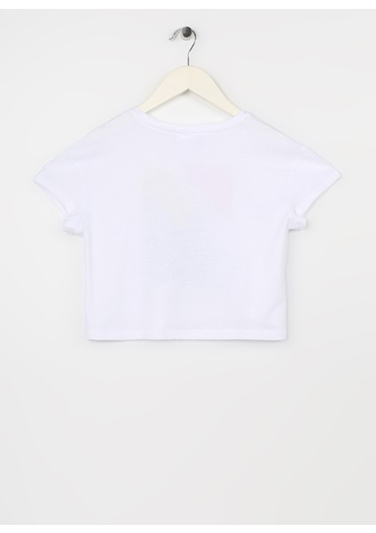Baskılı Beyaz Kız Çocuk T-Shirt Parca fiyatları