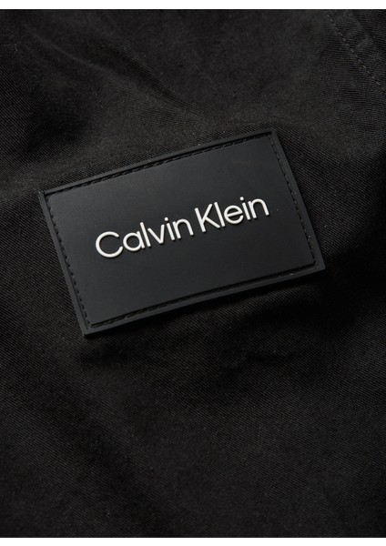 Calvin Klein Düğmeli Yaka Siyah Erkek Gömlek K10K109920BEH