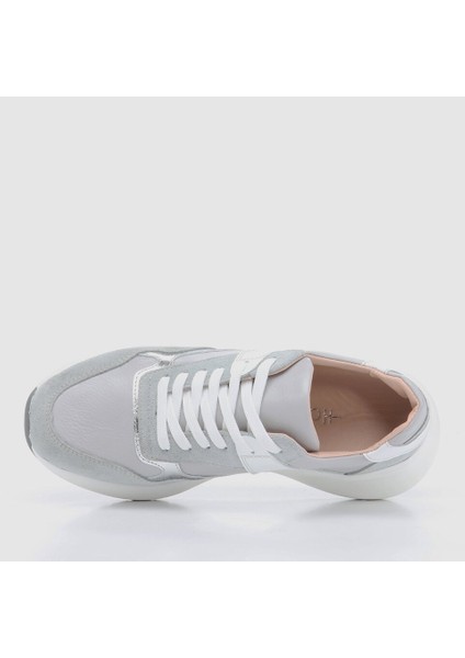01AYH259780A239 Hakiki Deri Gri Kadın Spor Ayakkabı fırsatları