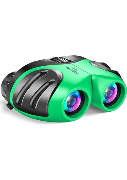 8X21 Çocuklar Için Kompakt Yüksek Çözünürlüklü Şok Geçirmez Dürbün - Yeşil (Yurt Dışından)