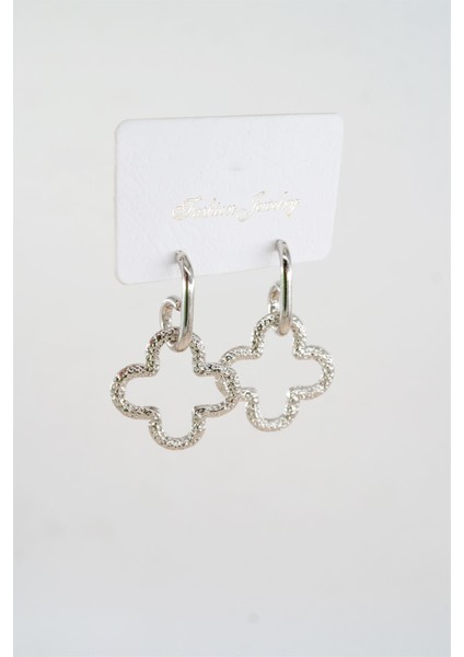 Kadın Özel Tasarım Sallantılı Yonca Model Küpe fiyatları