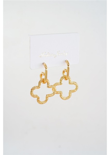 Kadın Özel Tasarım Sallantılı Yonca Model Küpe fiyatları