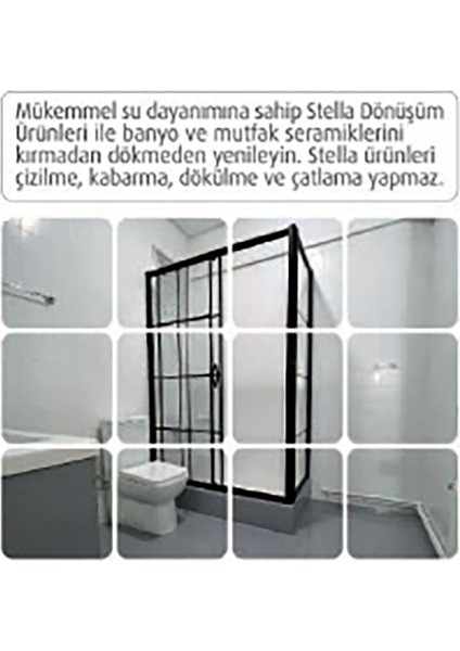 Stellashopbeylikdüzü Bianca Stella Banyo Zemin ve Duvar Boyama Seti 2 Lt