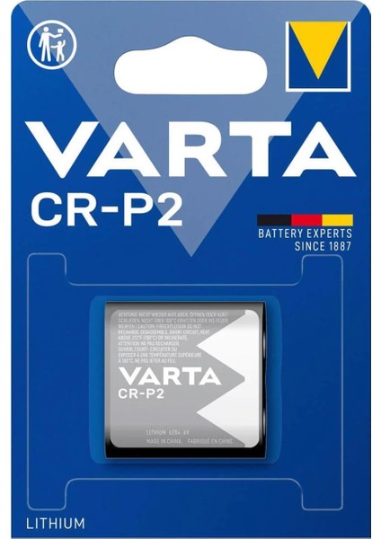 Cr-P2 6 V Lıtyum Pil 3 Adet
