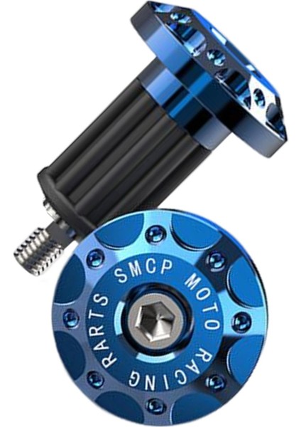 2 Adet Motosiklet Kolu Çubuk Uçlu Tutamaklar Fiş Kapakları Cnc Alüminyum Alaşım Mavisi (Yurt Dışından) modelleri