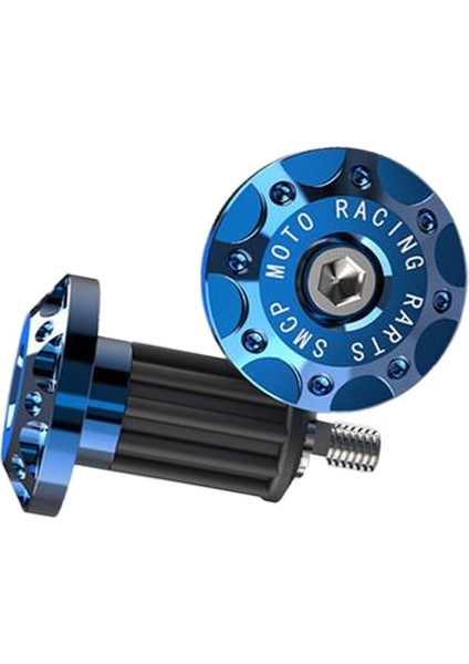 2 Adet Motosiklet Kolu Çubuk Uçlu Tutamaklar Fiş Kapakları Cnc Alüminyum Alaşım Mavisi (Yurt Dışından) fırsatları