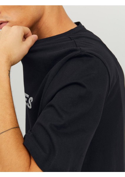 Jprblabooster Ss Tee Crew Neck Feb23 Siyah Erkek T-Shirt 12234759-Black