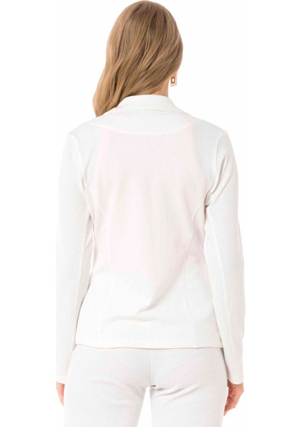 WJ204 Casual Bayan Ekru Ceket
