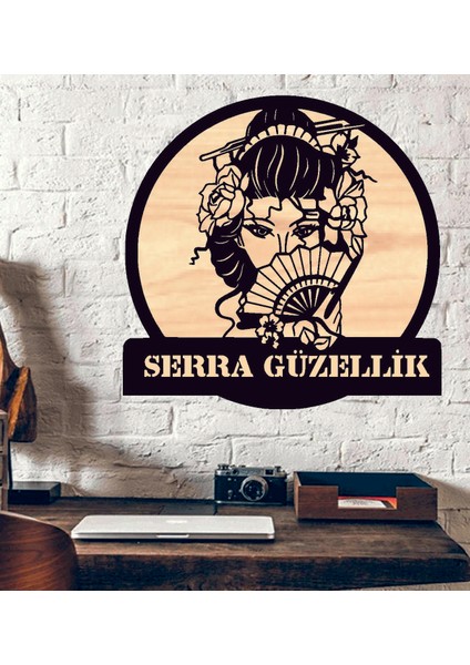 Kişiye Özel Güzellik Salonu Bayan Kuaför Ahşap Duvar Tablo