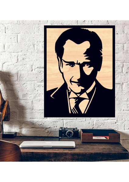 Atatürk Ahşap Duvar Tablo