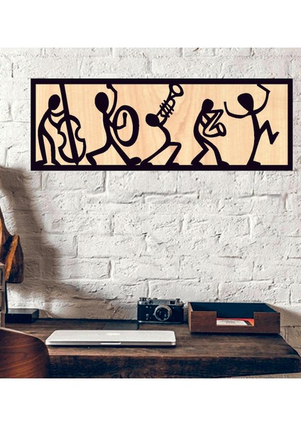 Müzik Temalı Ahşap Duvar Tablo fiyatları