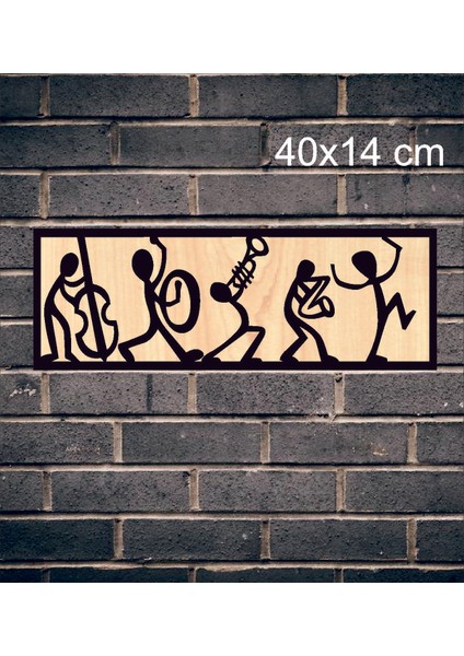 Müzik Temalı Ahşap Duvar Tablo modelleri