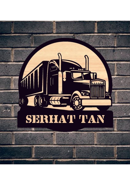 Tır Transfer Truck Transport Temalı Ahşap Duvar Tablo modelleri