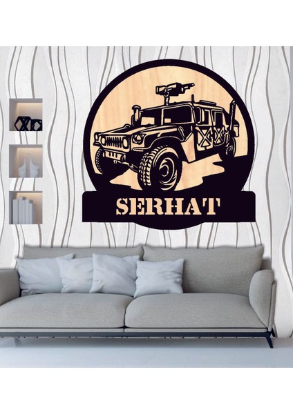 Kişiye Özel Hummer 4x4 Asker Temalı Duvar Tablo modelleri