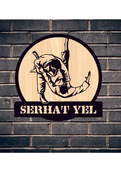 Kişiye Özel Judo Tekvando Karate Ahşap Duvar Tablo