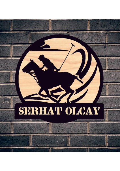 At Jokey Spor Temalı Ahşap Duvar Tablo fiyatları