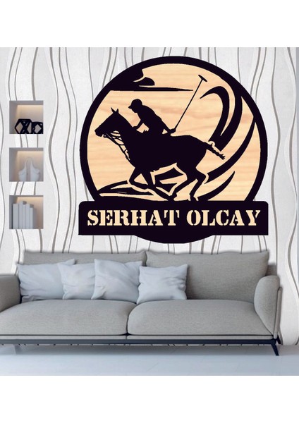 At Jokey Spor Temalı Ahşap Duvar Tablo modelleri