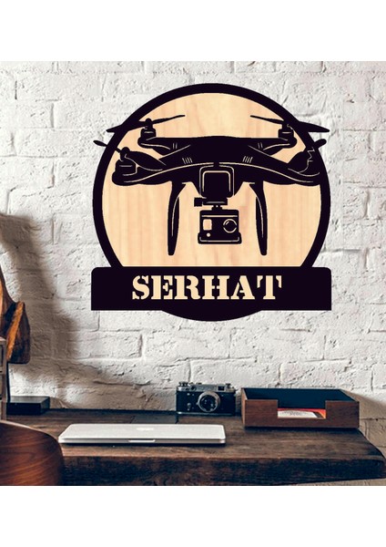 Kişiye Özel Drone Temalı Ahşap Duvar Tablo fiyatları