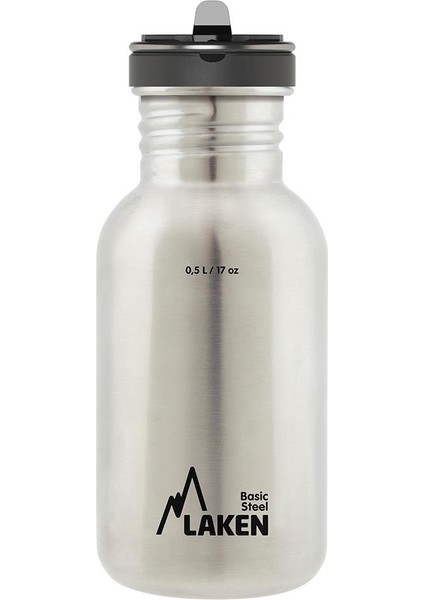 Çelik Basıc Şişe 0.50L Metal – Flow Kapak - LKBSF50
