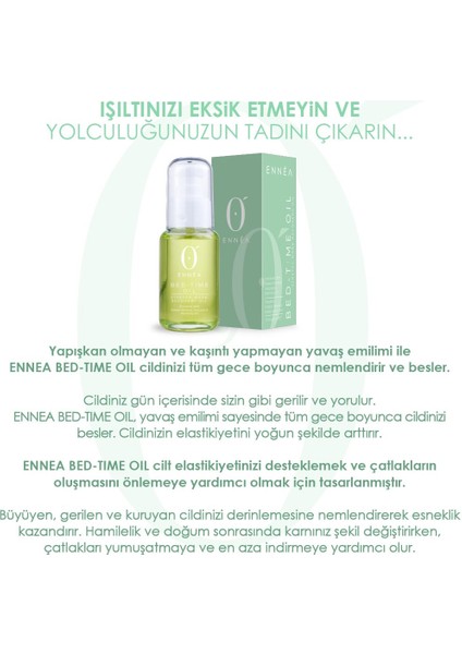 Ennea Cosmetics Hamileler İçin Çatlak Önleyici GECE BAKIM Yağı Bed-Time Oil 50 ML