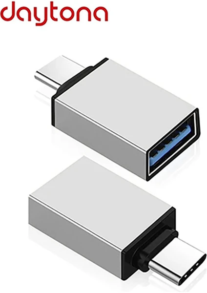 DR-01 Usb-C Tipi Type-C To USB Android Splitter Smartphone Konnektör Okuyucu Çevirici (2 ADET)