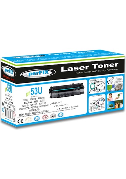 Hp Q7553A - Q5949A Unıversal Muadil Toner