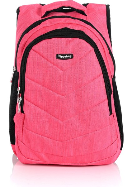 2040 Su Geçirmez Okul Sırt Çantası Pembe