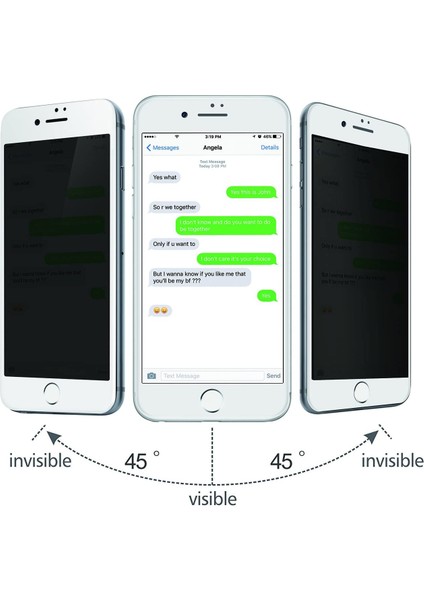 Case 4U Apple iPhone Se 2022 / Se 2020 / 8 / 7 Ekran Koruyucu Temperli Kırılmaz Cam Privacy Davin 5D Hayalet Gizliklik Filtreli