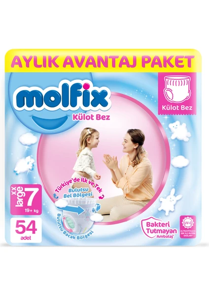 Külot Bez 7 Beden Xx Large Aylık Avantaj Paketi 54 Adet