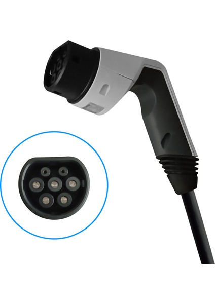 Type2 Ev Holder''white'' / Elektrikli Araç Tip2 Soket Uyumlu Kablo Toparlayıcı''beyaz''