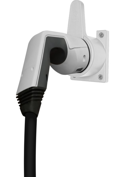 Type2 Ev Holder''white'' / Elektrikli Araç Tip2 Soket Uyumlu Kablo Toparlayıcı''beyaz''