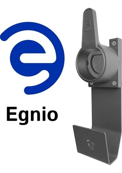 Type2 Ev Holderand Hanger''grey''/elektrikli Araç Tip2 Soket Uyumlu Kablo Toparlayıcı ve Metal Askı