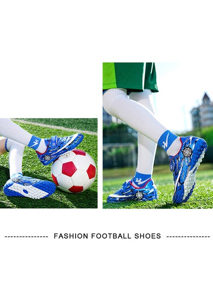 Çocuk Genç Velcro Futbol Antrenman Çim Ayakkabısı (Yurt Dışından) fırsatları