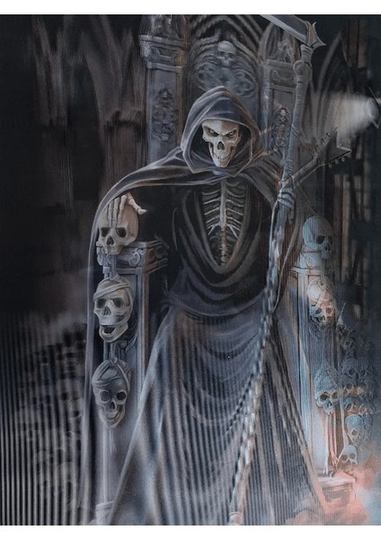 5d Elmas Boyama 3 Farklı Resim Değişenli Kuru Kafa Tablosu 30X40 cm fiyatları