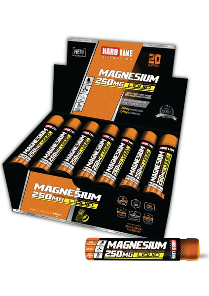 Magnesium Liquid 250 mg 20 Adet Magnezyum Shot